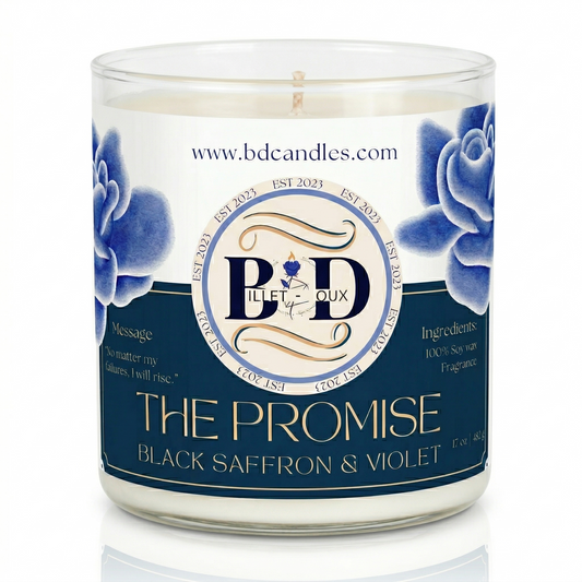 THE PROMISE- BLACK VIOLET AND SAFFRON